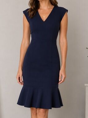 Vince Camuto navy mini dress size 8